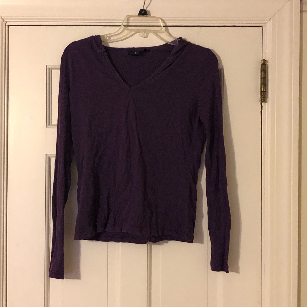 Purple hooded T